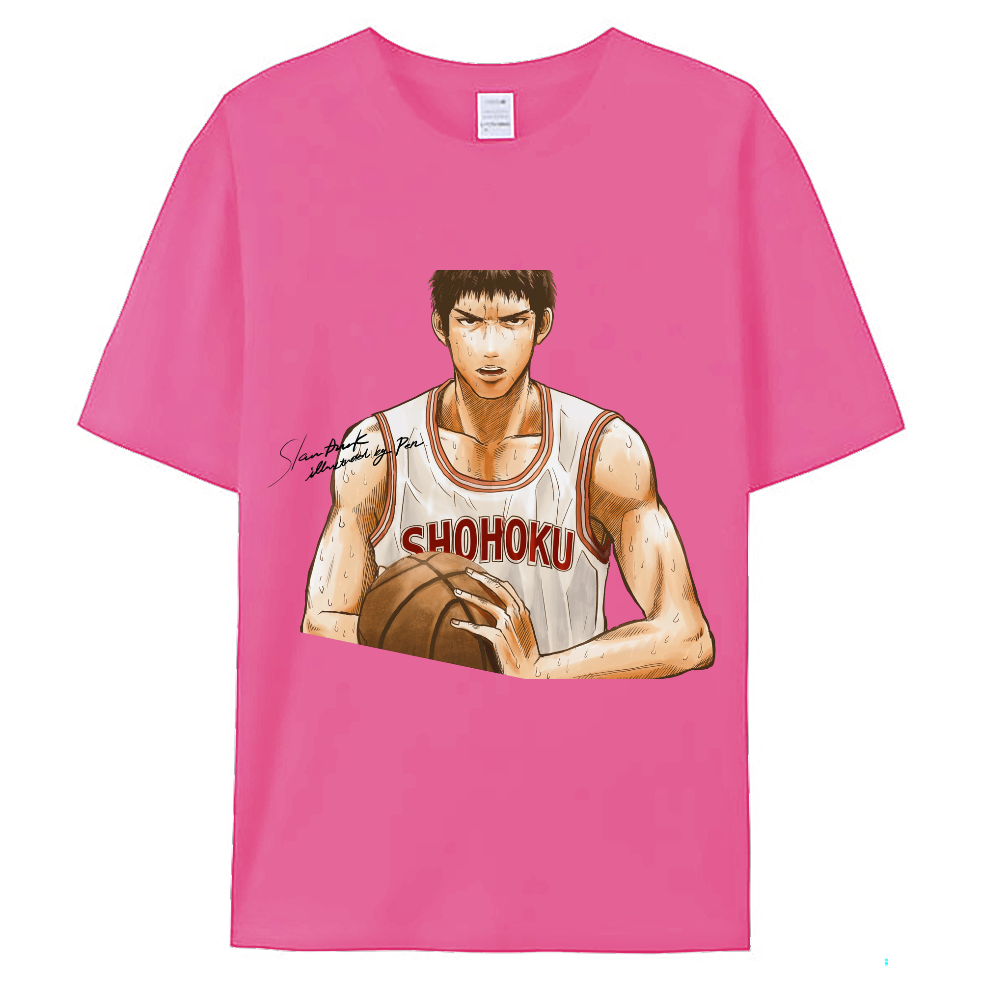 （画像用） SLAM DUNK／スラムダンク レディースカジュアルプリントTシャツ（綿100％）